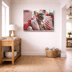 cuadro canvas mascotas navidad francesa horizontal