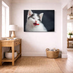 cuadro canvas mascotas bigotes de nieve horizontal