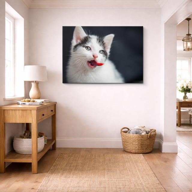 cuadro canvas mascotas bigotes de nieve horizontal