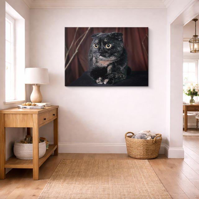 cuadro canvas mascotas sombra ébano horizontal