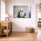 cuadro canvas mascotas lentes felinos horizontal
