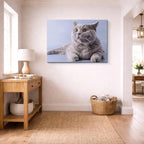 cuadro canvas mascotas perfil celeste horizontal