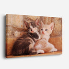cuadro canvas mascotas dúo de piedra horizontal