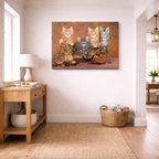 cuadro canvas mascotas paseo gatuno horizontal