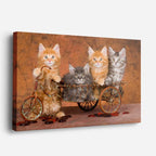 cuadro canvas mascotas paseo gatuno horizontal
