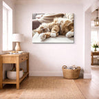 cuadro canvas mascotas siesta de seda horizontal