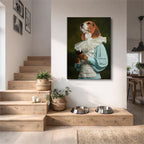 cuadro canvas mascotas beagle renacentista vertical