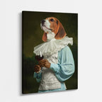 cuadro canvas mascotas beagle renacentista vertical