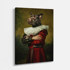 cuadro canvas mascotas bulldog del duque vertical