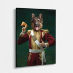 cuadro canvas mascotas capitán canino vertical
