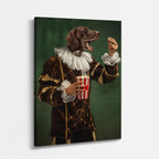 cuadro canvas mascotas maestre del terrier vertical