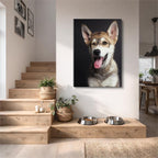 cuadro canvas mascotas sonrisa canina vertical