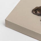 cuadro canvas mascotas chocolate travieso vertical