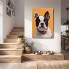 cuadro canvas mascotas duque francés vertical