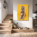 cuadro canvas mascotas afgano imperial vertical