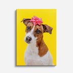 cuadro canvas mascotas flora canina vertical