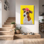 cuadro canvas mascotas flora canina vertical