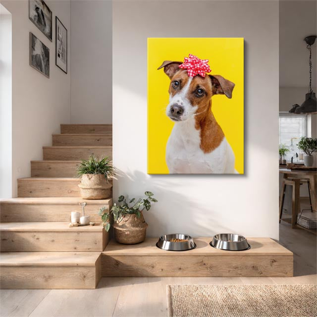 cuadro canvas mascotas flora canina vertical