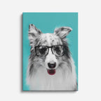 cuadro canvas mascotas sabio canino vertical