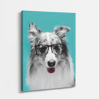 cuadro canvas mascotas sabio canino vertical