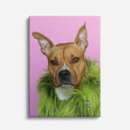 cuadro canvas mascotas retrato de pasto vertical