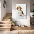 cuadro canvas mascotas beagle noble vertical