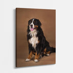 cuadro canvas mascotas bernés clásico vertical