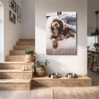 cuadro canvas mascotas nube de cacao vertical