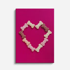 cuadro canvas mascotas corazón de lealtad vertical