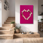 cuadro canvas mascotas corazón de lealtad vertical
