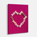 cuadro canvas mascotas corazón de lealtad vertical