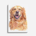 cuadro canvas mascotas brillo dorado vertical