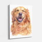 cuadro canvas mascotas brillo dorado vertical