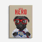 super hero pug