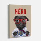 super hero pug