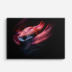 cuadro canvas reptiles anfibios víbora carmesí nocturna horizontal