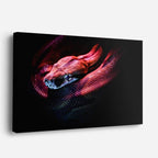 cuadro canvas reptiles anfibios víbora carmesí nocturna horizontal