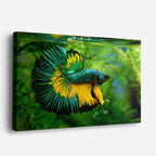 cuadro canvas vida marina esmeralda del acuario horizontal