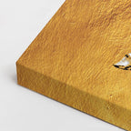 cuadro canvas vida salvaje caballo dorado ilustrado horizontal