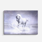 cuadro canvas vida salvaje caballo blanco etéreo horizontal
