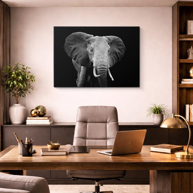 cuadro canvas vida salvaje retrato majestuoso del gigante horizontal