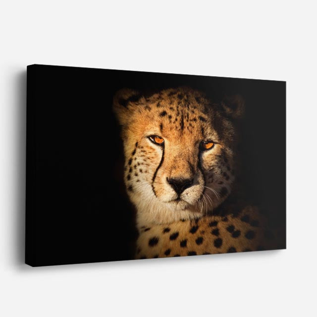 cuadro canvas vida salvaje retrato del guepardo horizontal