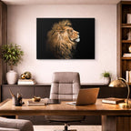 cuadro canvas vida salvaje rey león majestuoso horizontal