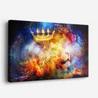 cuadro canvas vida salvaje corona del rey salvaje horizontal