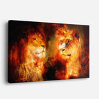 cuadro canvas vida salvaje espíritus de fuego horizontal