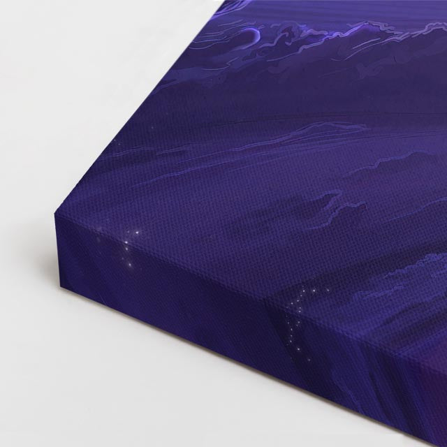 cuadro canvas vida salvaje rey león ilustrado horizontal