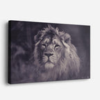 cuadro canvas vida salvaje león blanco fantasma horizontal