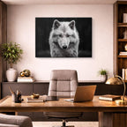 cuadro canvas vida salvaje lobo blanco fantasma horizontal