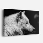 cuadro canvas vida salvaje perfil lobo ártico horizontal