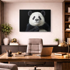 cuadro canvas vida salvaje retrato panda horizontal